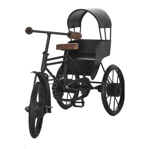 Black Iron Rickshaw Toy