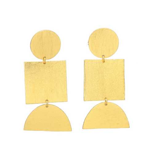 modern shapes alloy earrings