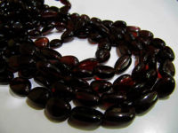 Natural Mozambique Garnet Nugget Shape Tumbled 8 to 17mm Strand 8''long