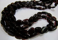 Natural Mozambique Garnet Nugget Shape Tumbled 8 to 17mm Strand 8''long