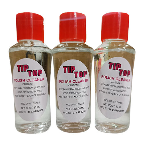 30Ml Tip Top Nail Polish Remover Color Code: Transparent