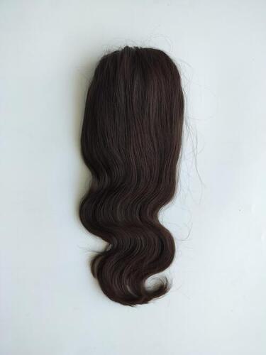 Women 7x5 16 inch Natural Brown Wavy Human Hair Mirage Topper