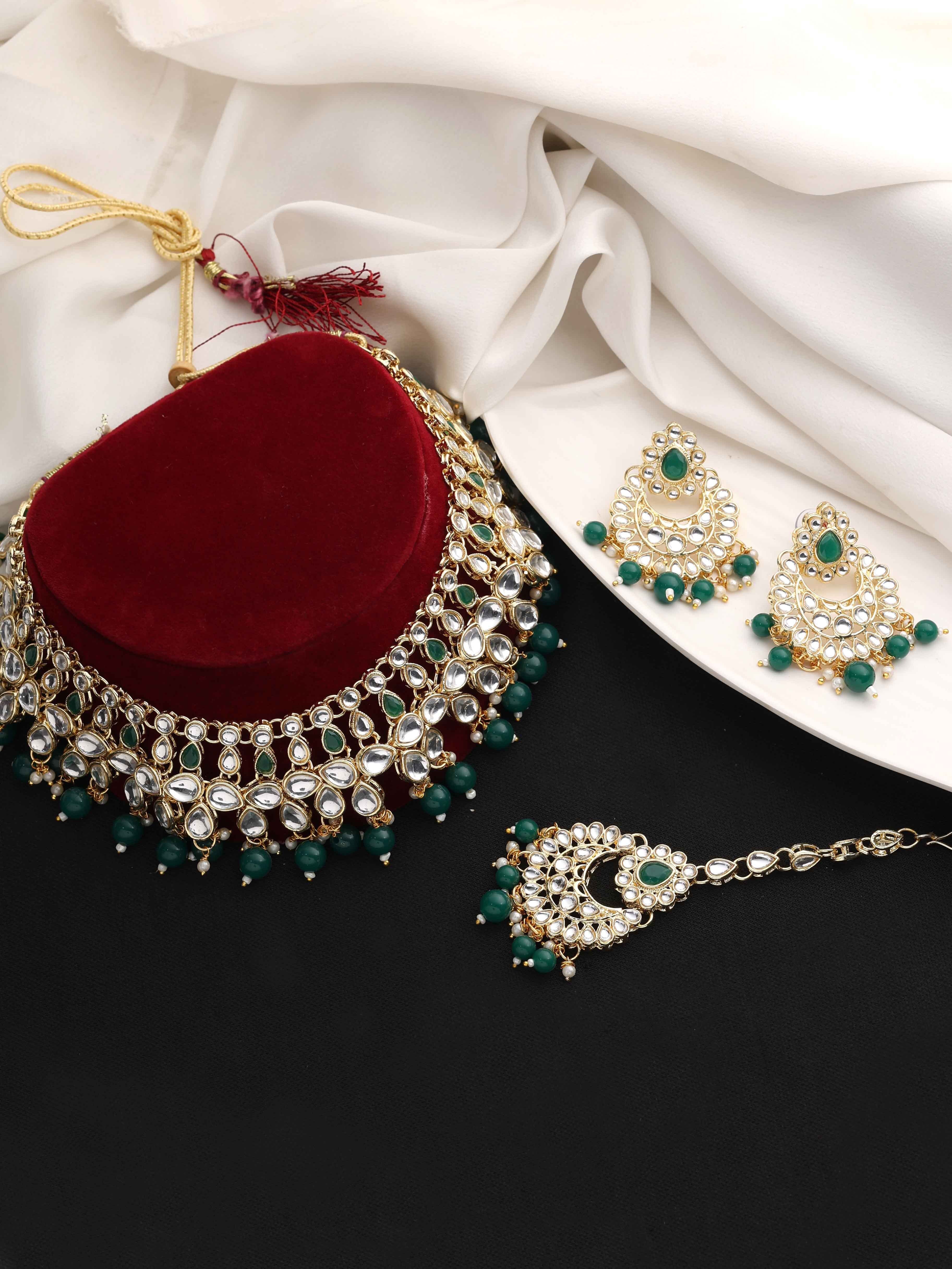 Imperial Wedding  Kundan Choker Necklaces Set