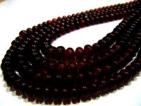 Natural Hessonite Garnet 5-10mm plain Rondelle Shape Beads Strand 8''long