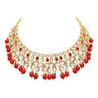 Imperial Wedding  Kundan Choker Necklaces Set..