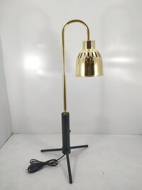 Study Lamp - Metal, 15x15x60 Cm | Gold With Black Modern Design, Shadow-free Task Lighting For Enhanced Focus And Eye Comfort