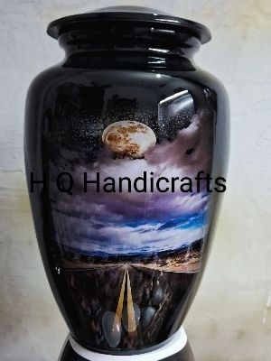 Black Aluminium Classic Cremation Urns