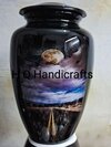 Aluminium Classic Cremation Urns - Color: Black