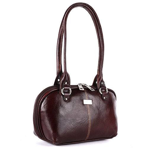 Ladies Dark Brown Leather Handbag