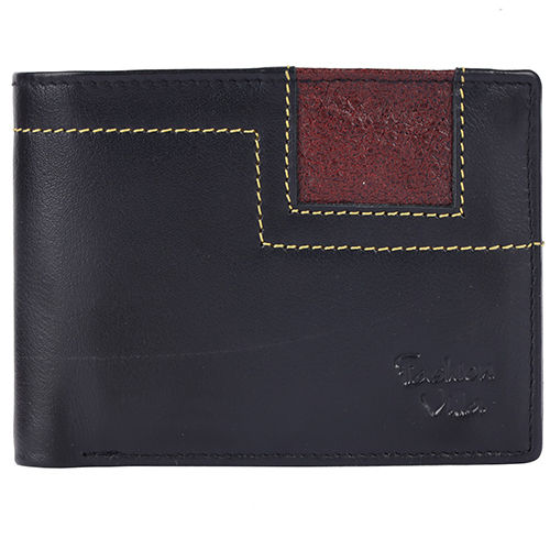 Mens Black Pure Leather Wallet