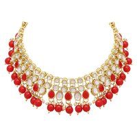 Emerald Elegance kundan Choker Necklace Set..