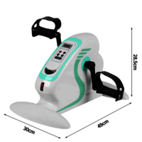 Motorized Pedal Exerciser - Abs Plastic, 12 Speed Settings, Digital Display | Ideal For Stroke Recovery, Compact & Portable With Remote Control