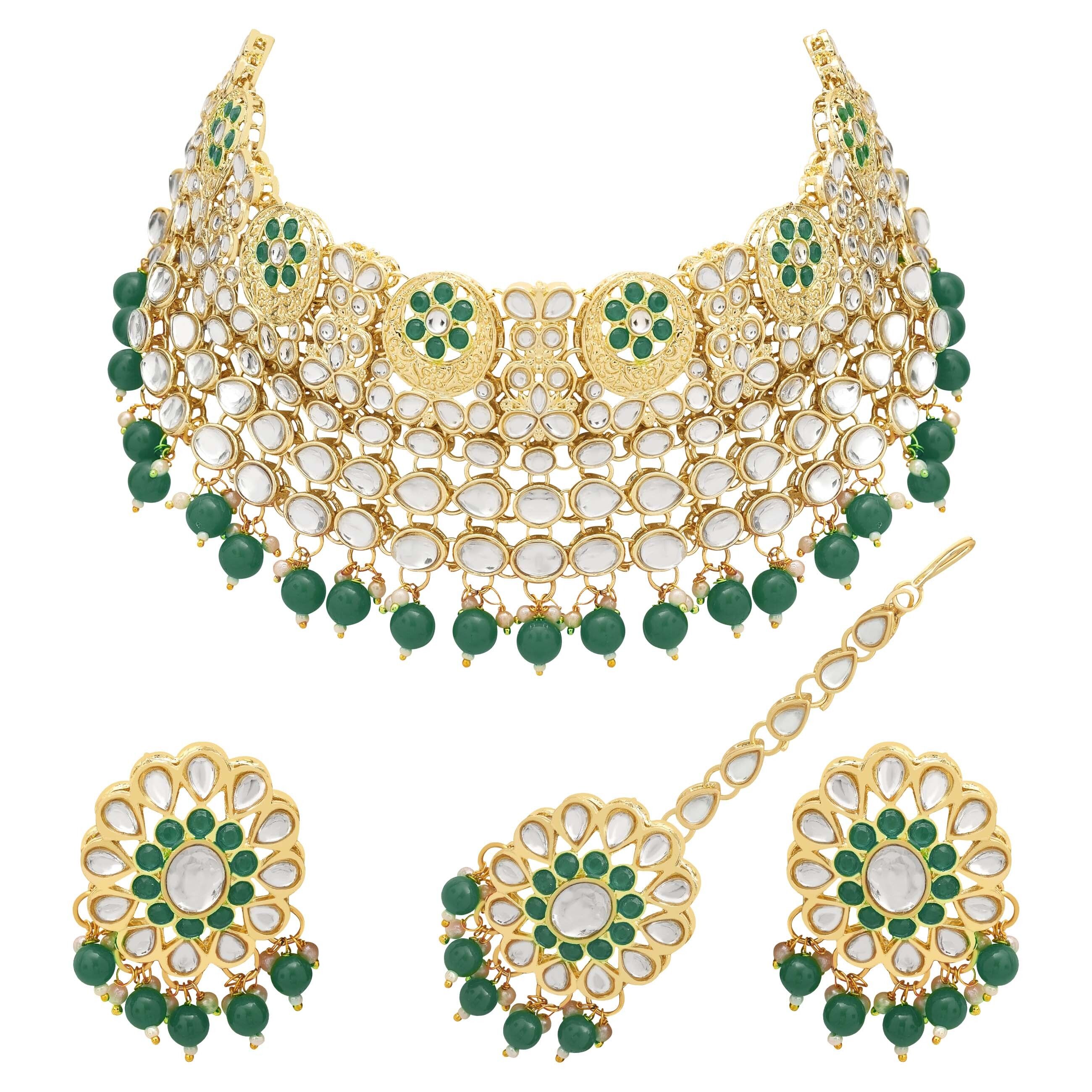 Royal Chandbali Kundan Choker Necklace Set