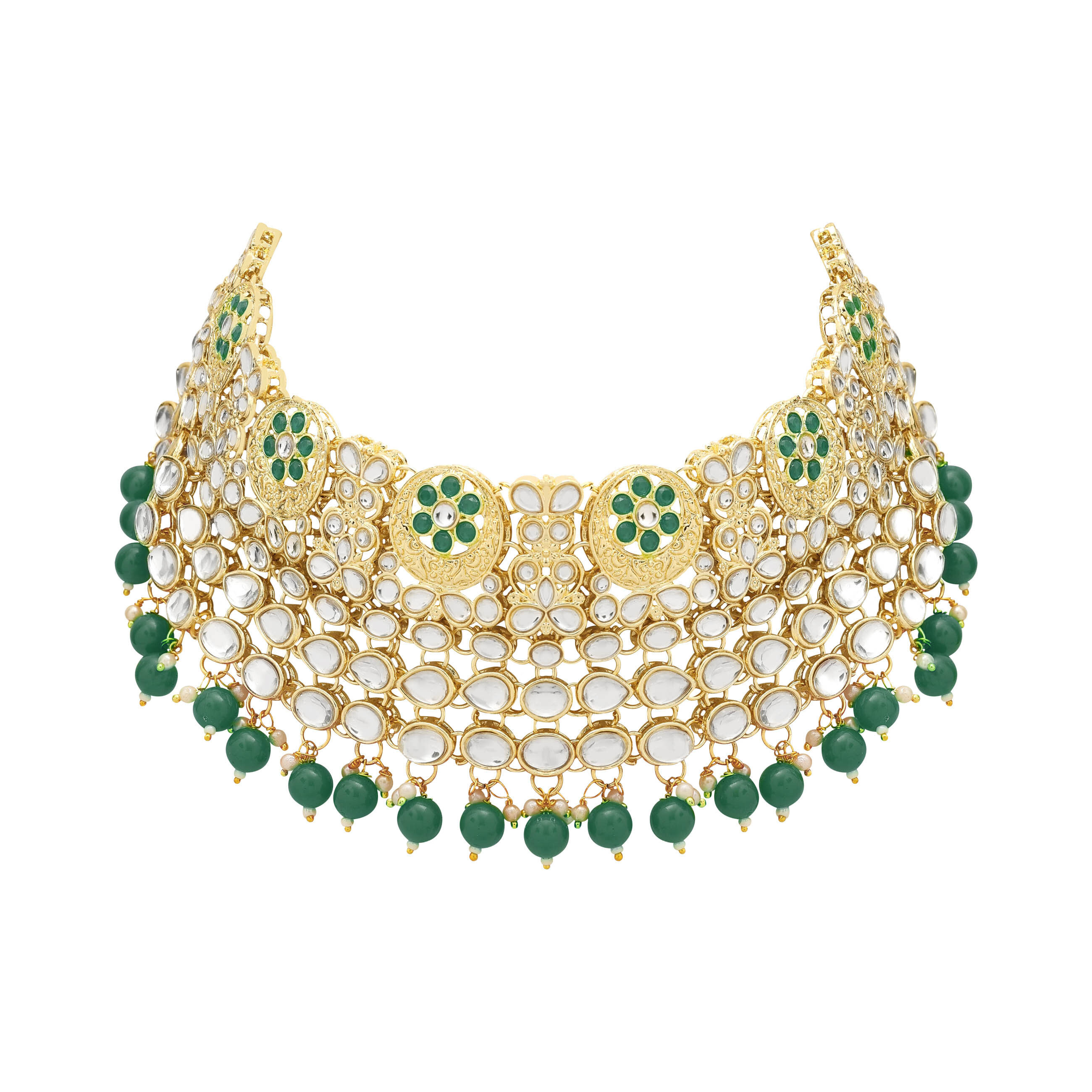 Royal Chandbali Kundan Choker Necklace Set