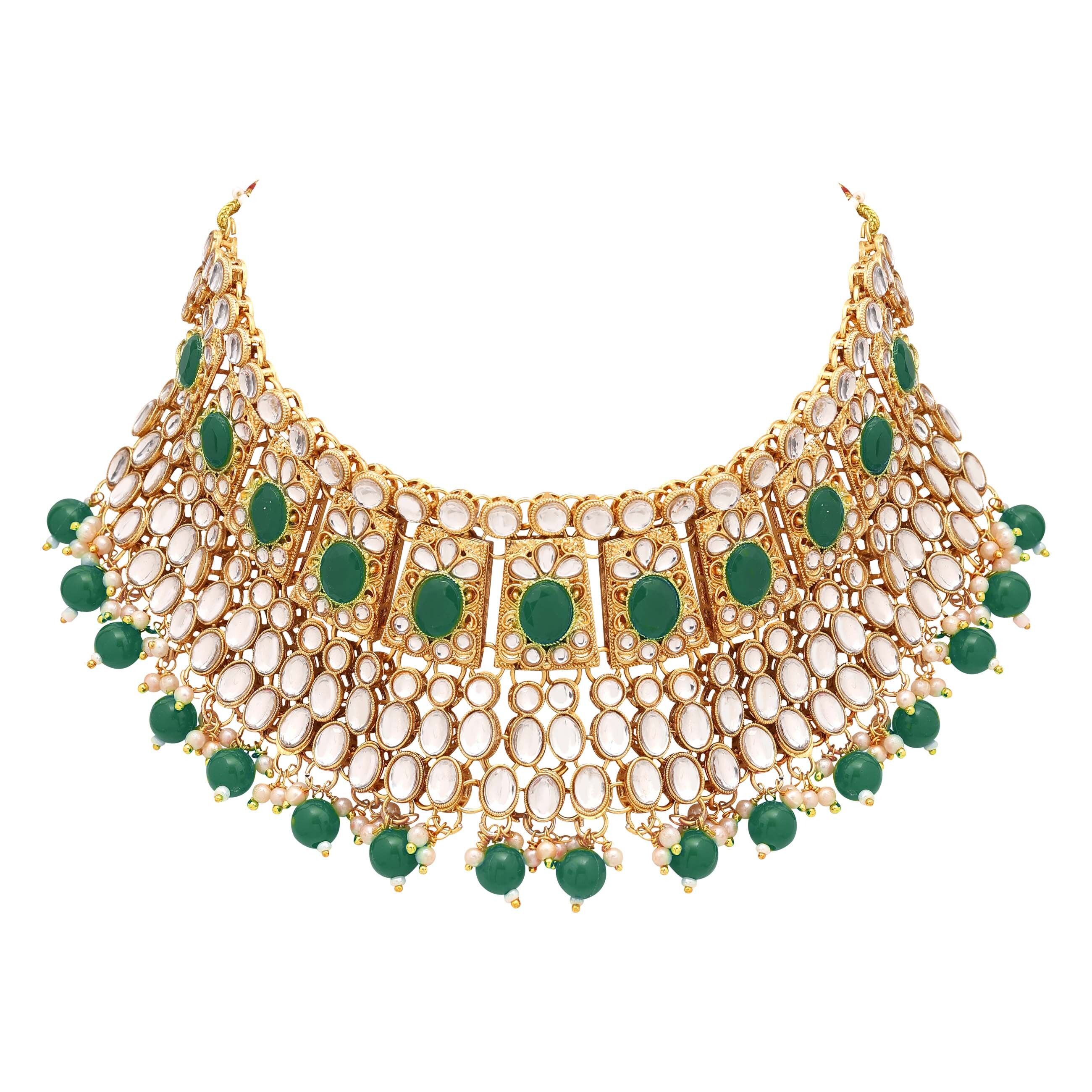 Timeless Treasure Kundan Choker Necklace Set