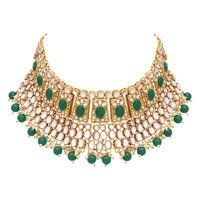 Timeless Treasure Kundan Choker Necklace Set