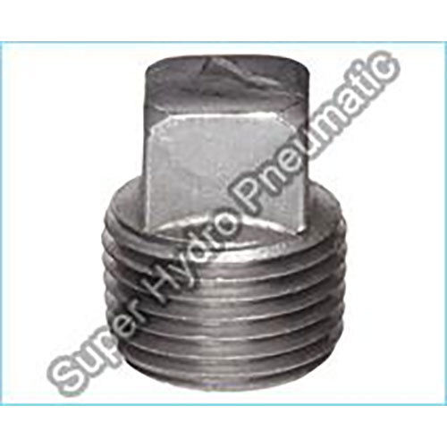 Silver Mild Steel Square Plug