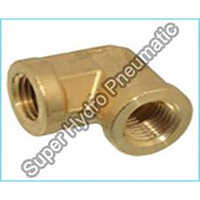 Brass Female Elbow - Standard Size | Polished Golden Finish, Durable Brass Material
