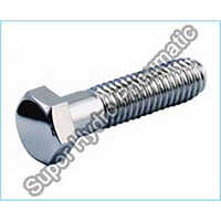 Stainless Steel Hex Head Bolt - Standard Size | Corrosion Resistant, Watertight Joints, Silver Finish