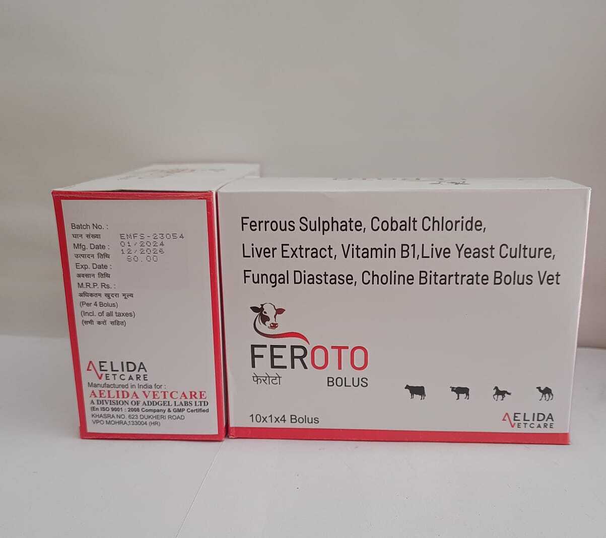 Ferrous sulphate, cobalt chloride liver extract long Acting