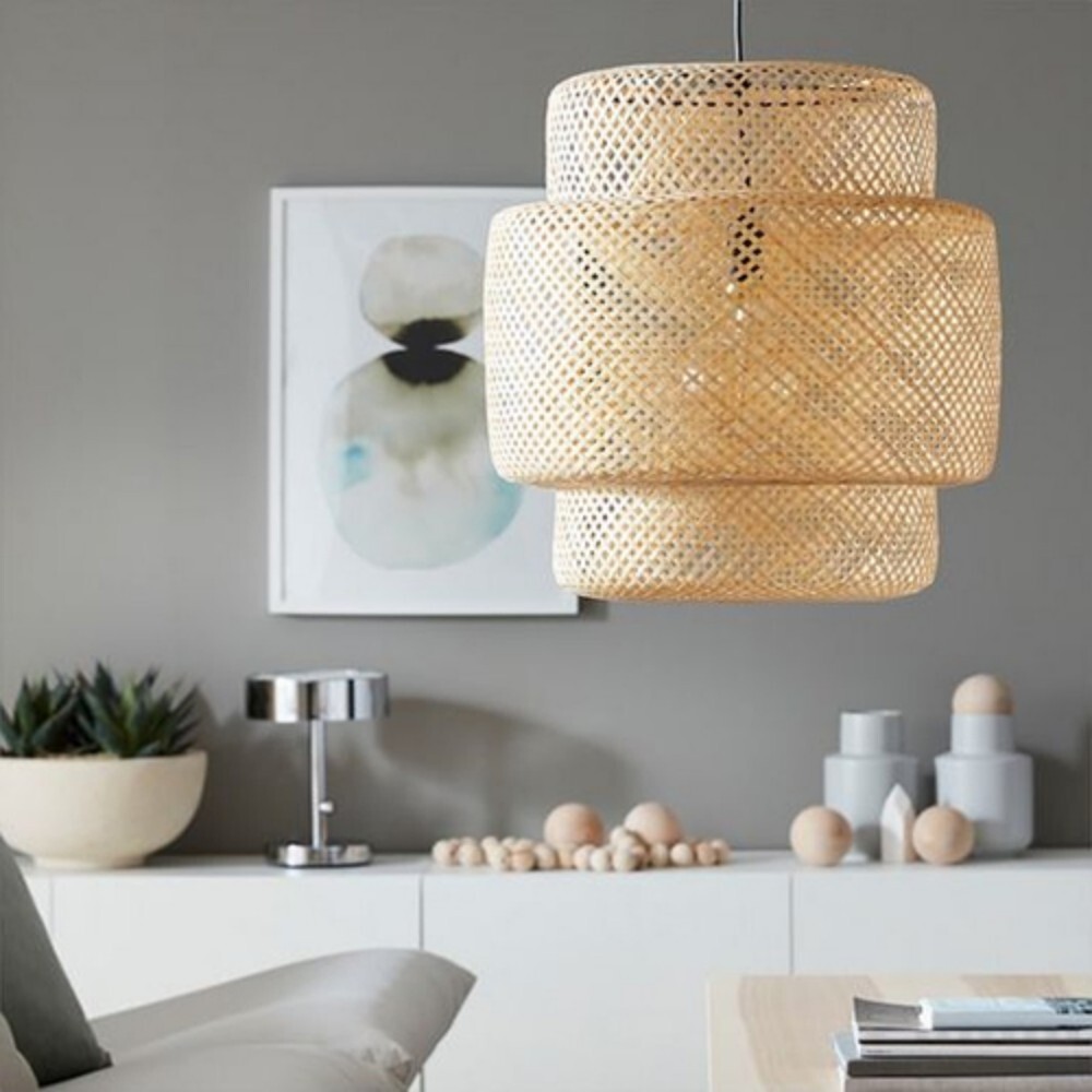 Home Bamboo Hanging Lamp - Color: Brown