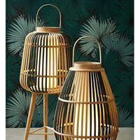 Black Stand Lamp - Material: Bamboo