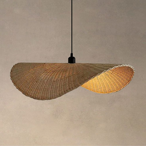 Brown Bamboo Tala Lamp