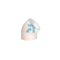 White 20mm To 160mm Od 45 Degree Bend
