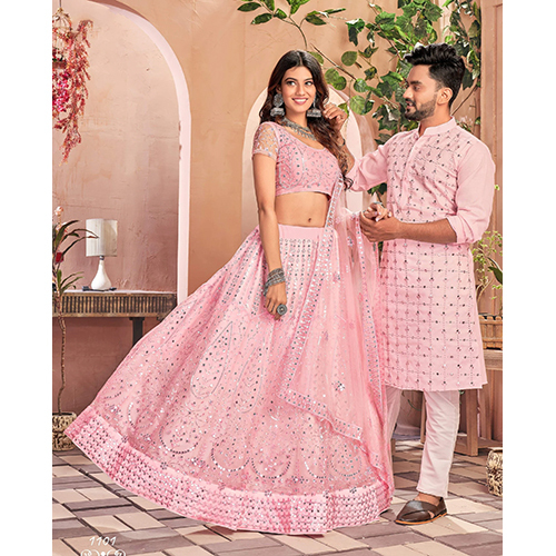 Navratri Pink Lehengha Choli