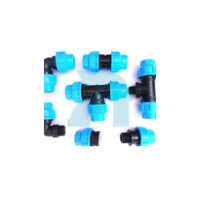 Compression Fittings - Plastic Material, All Sizes Available , Blue & Black Color With Industrial Applications