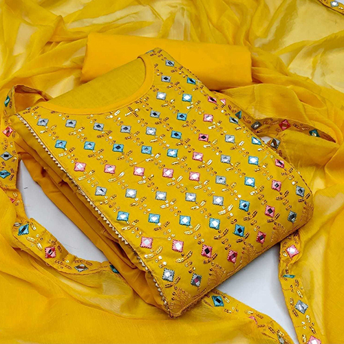 Mirror Work Dress Material