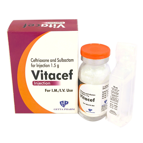1.5 GM Ceftriaxone And Sulbactam For Injection