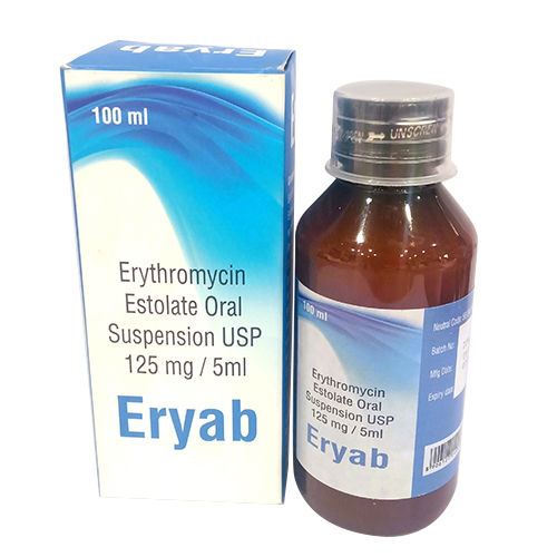 100 Ml Erythromycin Estolate Oral Suspension Usp - Drug Type: General Medicines