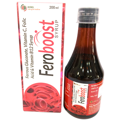200 ML Ferrous Gluconate Vitamin C Folic Acid And Vitamin B12 Syrup