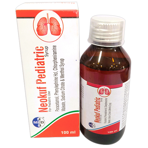 100 ML Paracetamol Phenylephrine HCL Sodium Citrate And Menthol Syrup