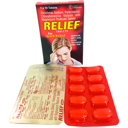 Diclofenac Sodium Paracetamol Chlorphenamine Maleate With Magnesium Trisilicate Tablets