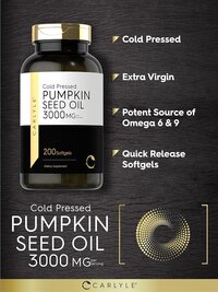 Carlyle Pumpkin Seed Oil  3000mg  Cold Pressed Dietary Supplement