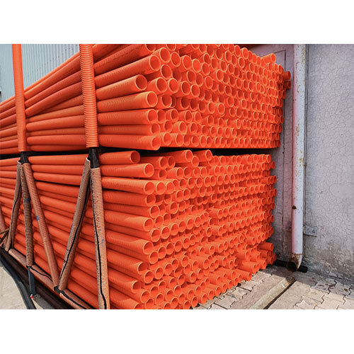 Round 63Mm Double Wall Corrugated Electrical Conduit Pipes