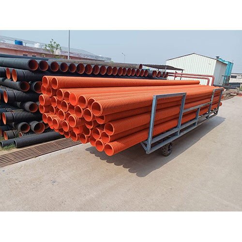 Round 120Mm Orange Dwc Electrical Pipes