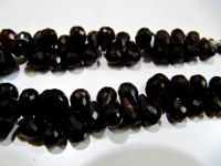 Natural Mozambique Garnet Teardrop Shape Faceted 5x7mm Beads strand 8 inches