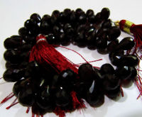 Natural Mozambique Garnet Teardrop Shape Faceted 5x7mm Beads strand 8 inches