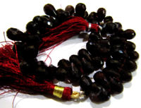 Natural Mozambique Garnet Teardrop Shape Faceted 5x7mm Beads strand 8 inches