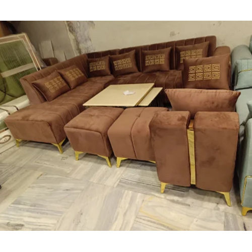 Living Room 7 Seater Cushion Sofa Set