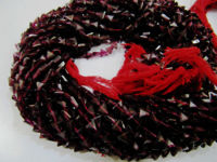 Natural Garnet Triangle Shape Faceted Beads 5 to 7mm Strands 13 inch long