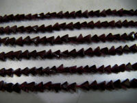 Natural Garnet Triangle Shape Faceted Beads 5 to 7mm Strands 13 inch long