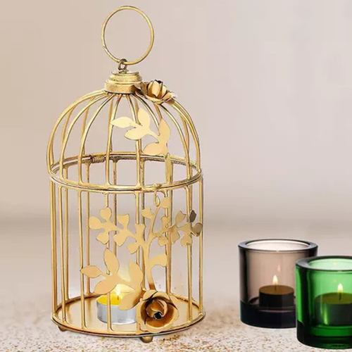 Decorative Bird Cage Tealight Holder