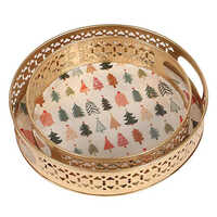 Metal Decorative Pichwai Tray