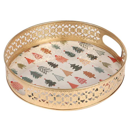 Metal Decorative Pichwai Tray