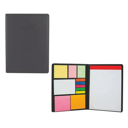 Leather Cover Sticky Note Pad Foam Folder - High-Quality Paper, Standard Rectangular Size | Elegant Leather Protection, Sticky Note Feature