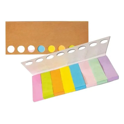 JB9-223 Eco Friendly Neon Sticky Note Pad - High-Quality Paper, 125x50mm Size | Wiro Binding, Sticky Notes for Reminders & To-Do Lists